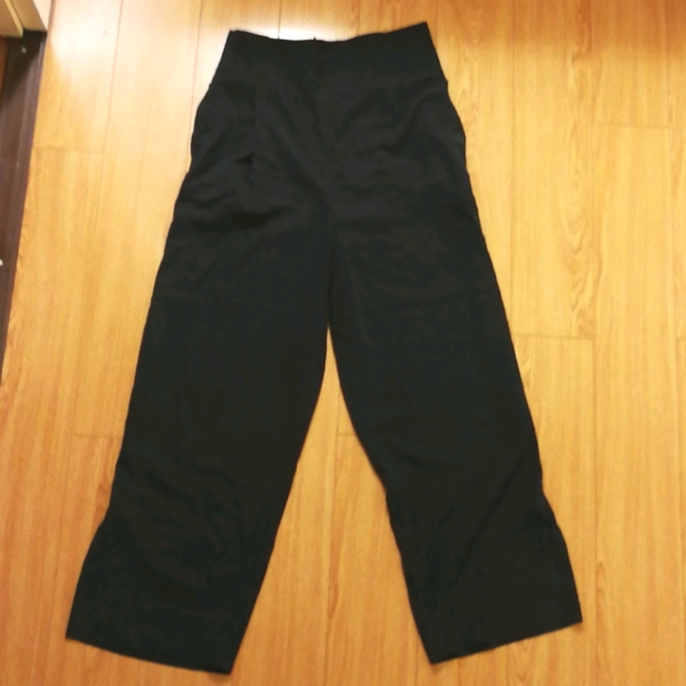 100% silk wide leg pants Babaton